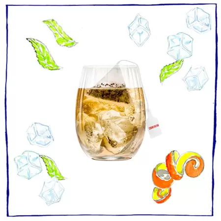 The Cointreau Fizz tea